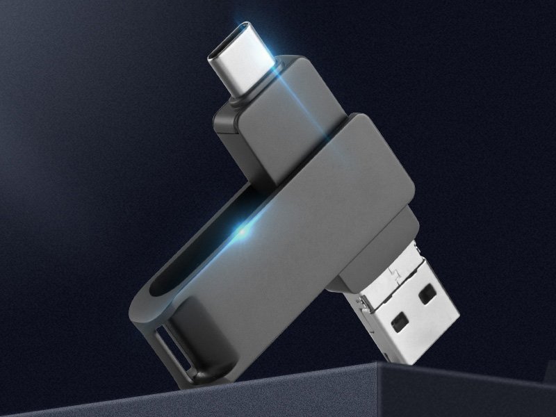 Dreh-USB-Stick/ USB-Stick mit Drehgelenk 4-in-1