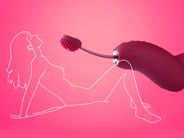 Vibrator mit Saugfunktion und Klitorisstimulation